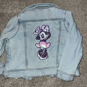Girls Disney Minnie Jean Jacket Size 4